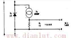 接到4-20MA閉合回路上的傳感器電路圖