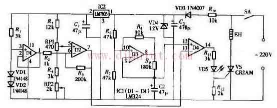 家用恒溫控制器原理及電路