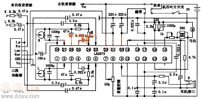 LAC673集成塊的典型應用電路